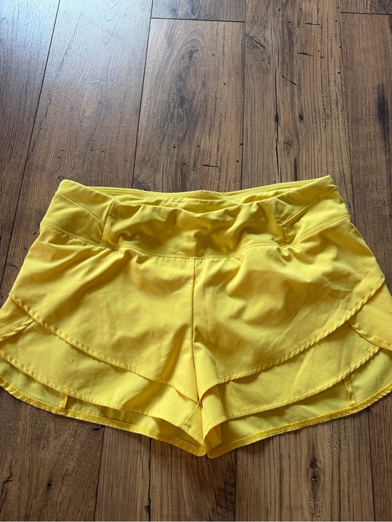CALIA by Carrie Underwood Pants - CALIA by Carrie Underwood Bright Butter Yellow Layered Athletic Skort Shorts XL